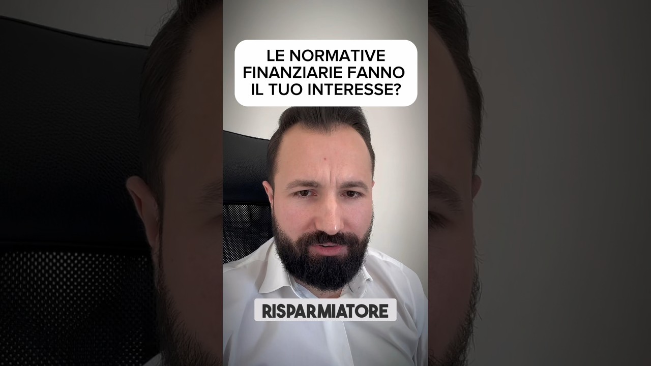 Le normative finanziarie NON fanno il tuo interesse 😬🙅&zwj;♂️ #azioni #finanza #soldi