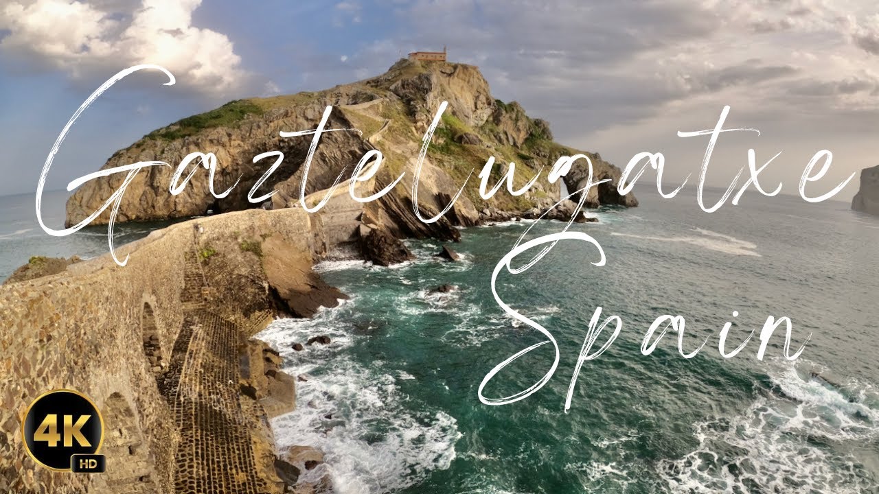 Basque Country SPAIN Gaztelugatxe | Peaceful ocean scenes (4K)