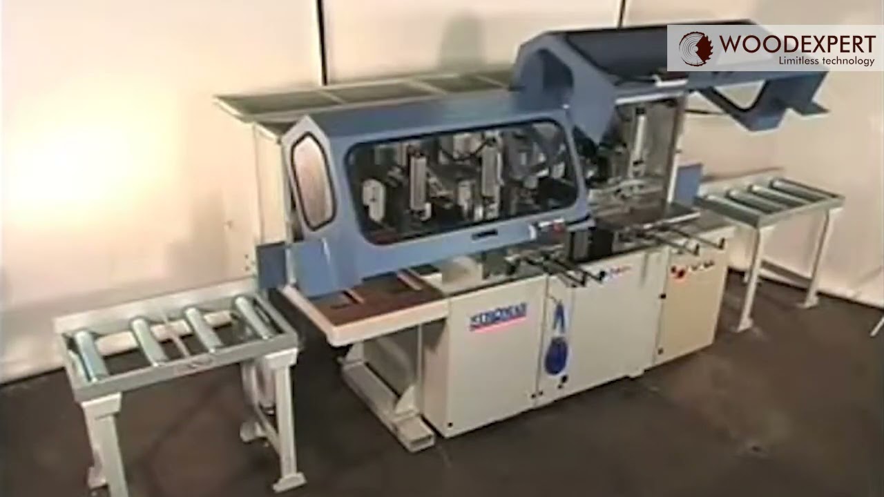 Centru prelucrare elemente pentru case din lemn - masina de chertat semiautomata - Blox - Stromab