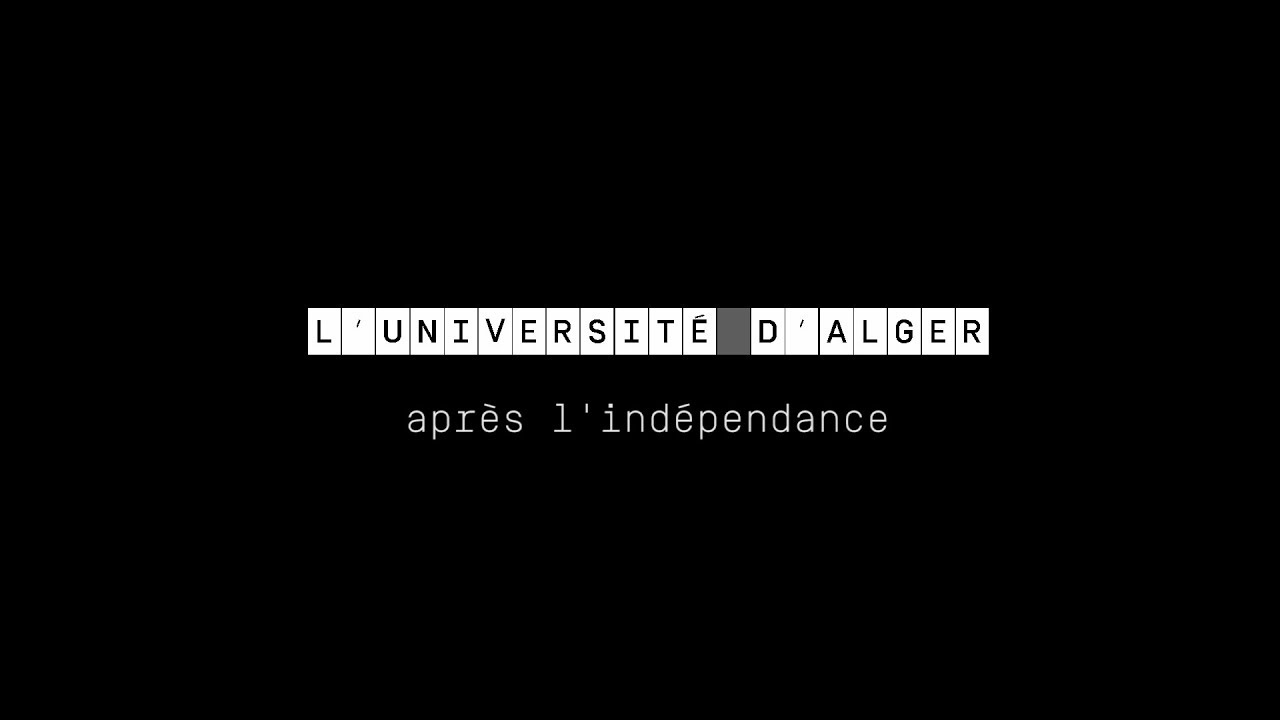L'université d'Alger après l'indépendance