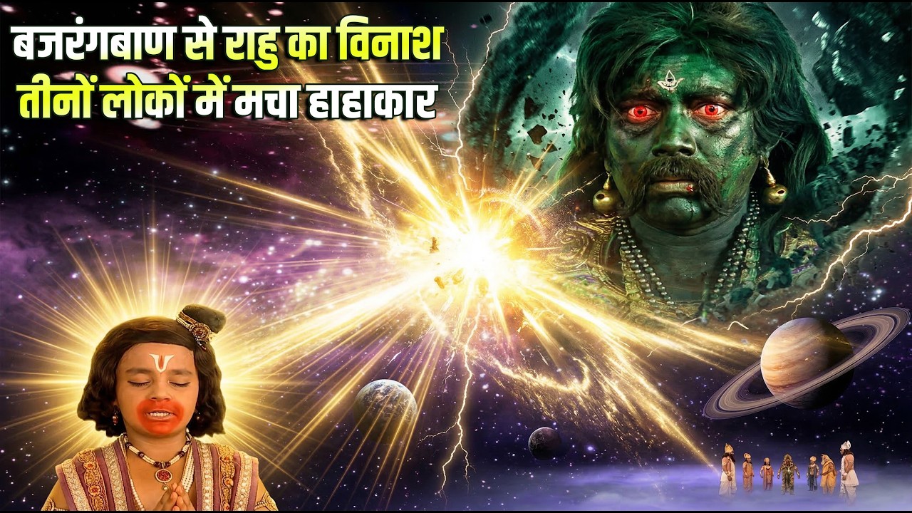 बजरंगबाण से राहु का विनाश, तीनों लोकों में मचा हाहाकार | Jay Bajrang Bali | EP 490–491