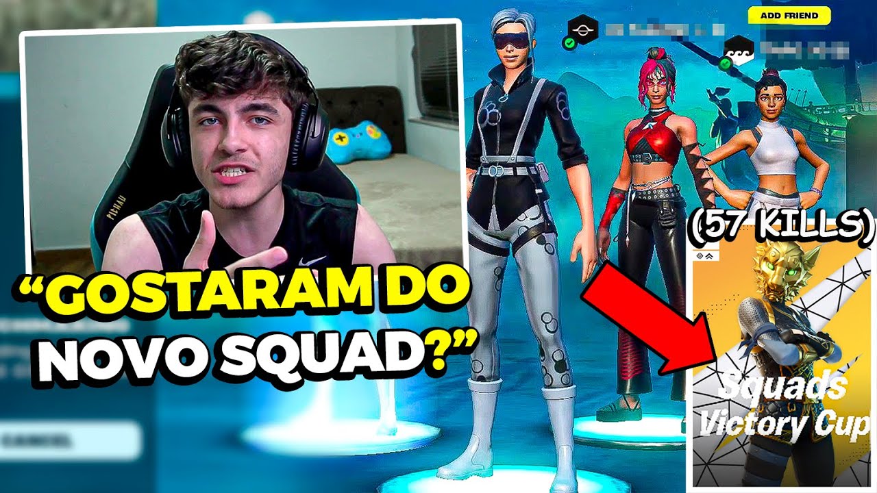 SUETAM monta NOVO SQUAD ABSURDO e destrói na Cash Cup Squad!