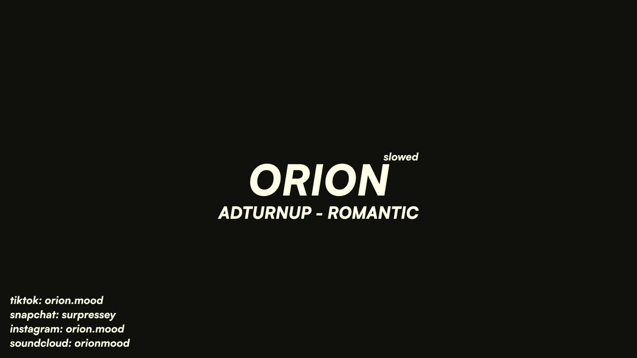ADTurnUp - Romantic (slowed + reverb)