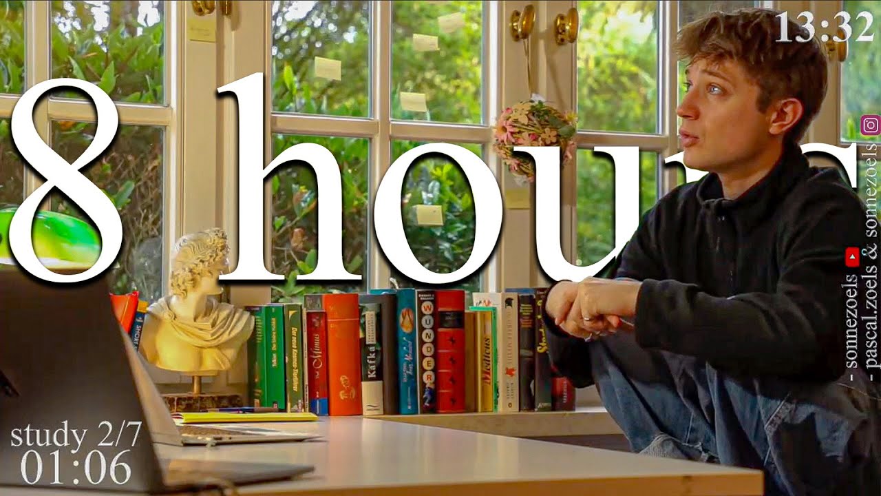 LIVE | 8-HOUR study with me 📚⛈️ rain sounds & pomodoro timer 60 & 10
