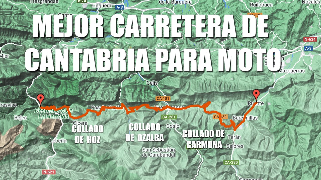 Mejor carretera de Cantabria para moto.