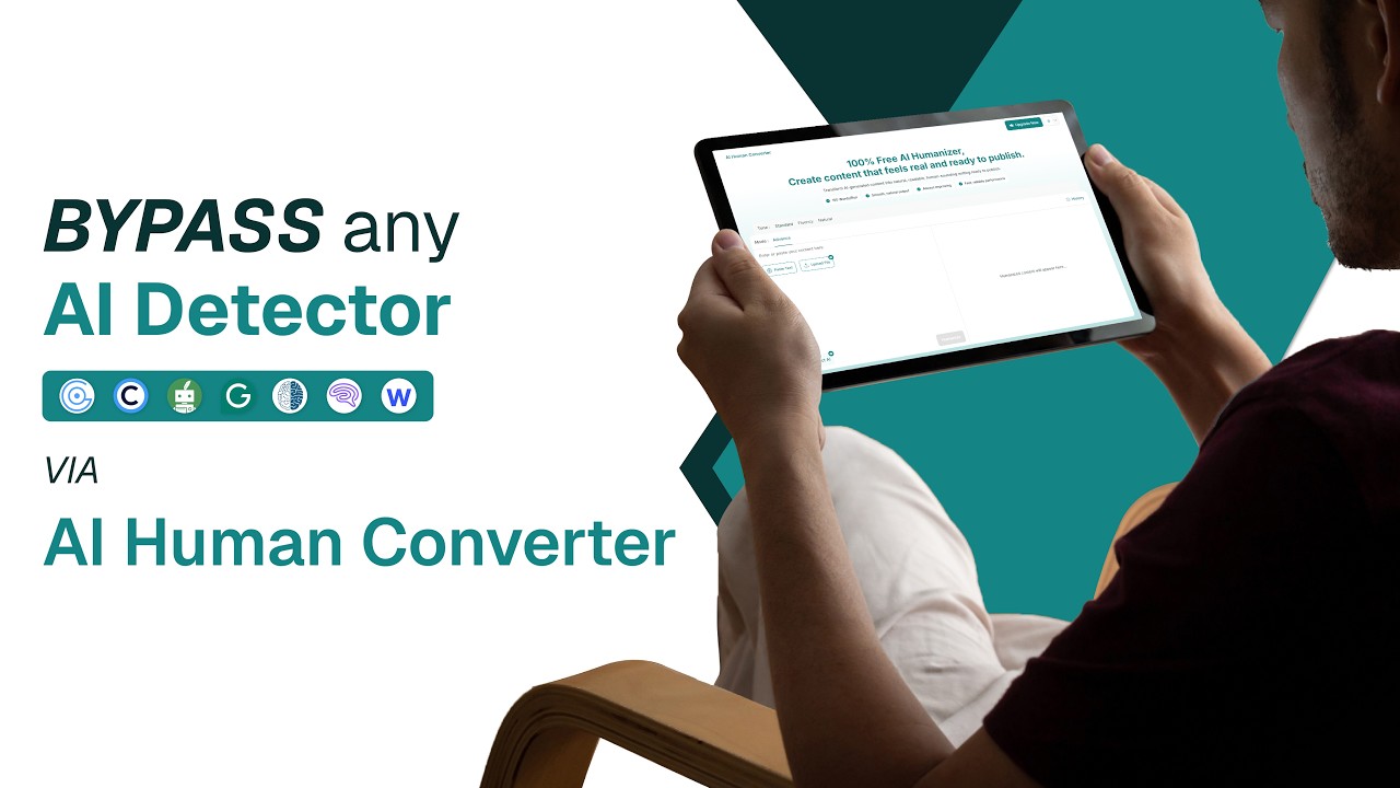 AI Human Converter - BYPASS all AI Detectors for everyone who Writes on Day to Day Basis.