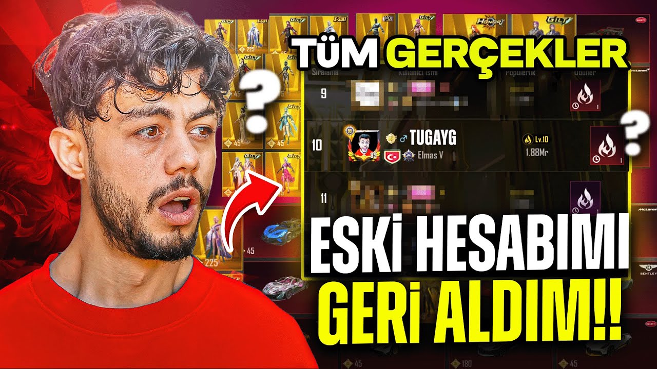 ESKİ HESABIMI GERİ ALDIM !! ( TÜM GERÇEKLER ) - PUBG Mobile