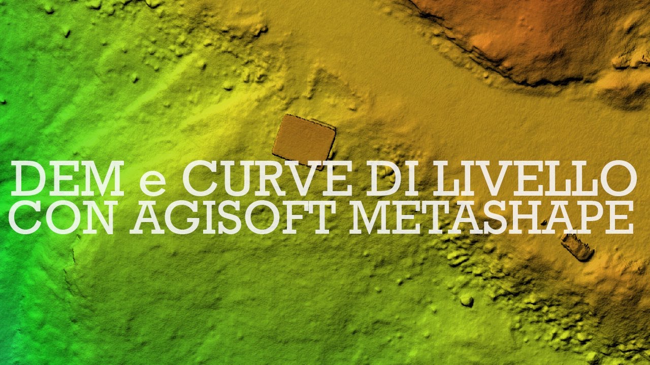 Agisoft Metashape - Genera il DEM e crea le curve di livello