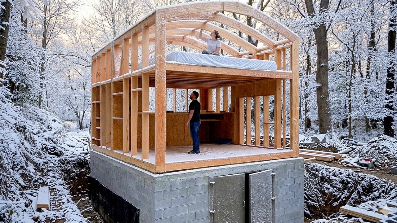 Man who built the affordable house | From beginning to end @my_off-grid_story