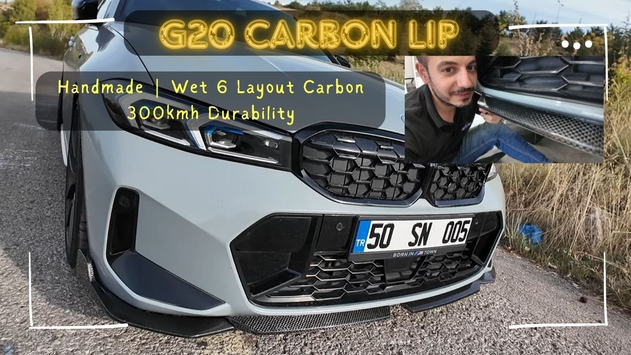 BMW G20 Lci Wet Layout Carbon Lip | 300kmh'a Dayanıklı Lip Ürettik | 6 Kat Gerçek Karbon | Ka