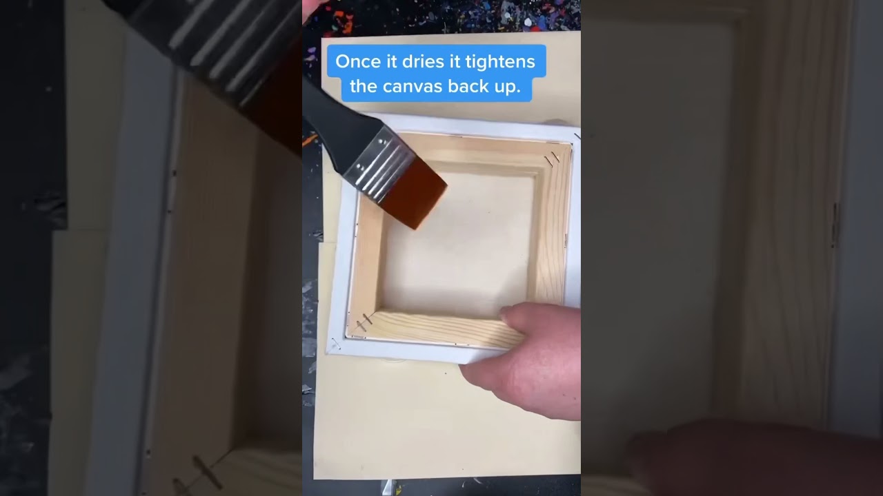 How to fix a loose canvas in one easy step. #shorts