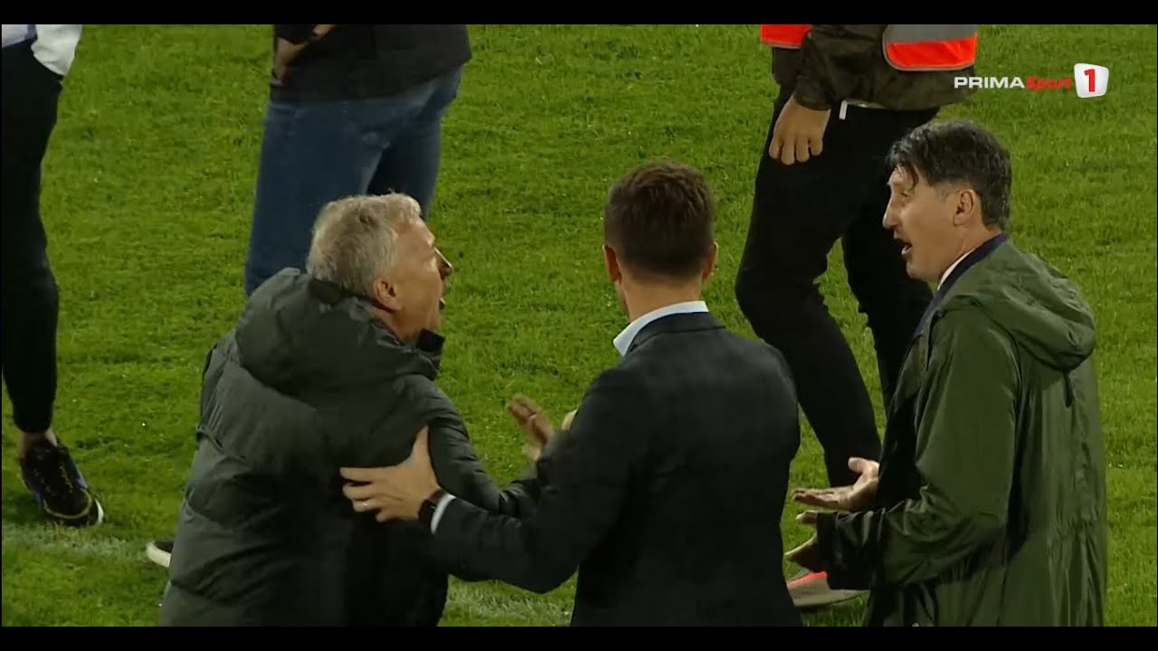 Dan Petrescu, aproape de BĂTAIE după meci. Burcă, eliminat. Imagini ireale în Gruia