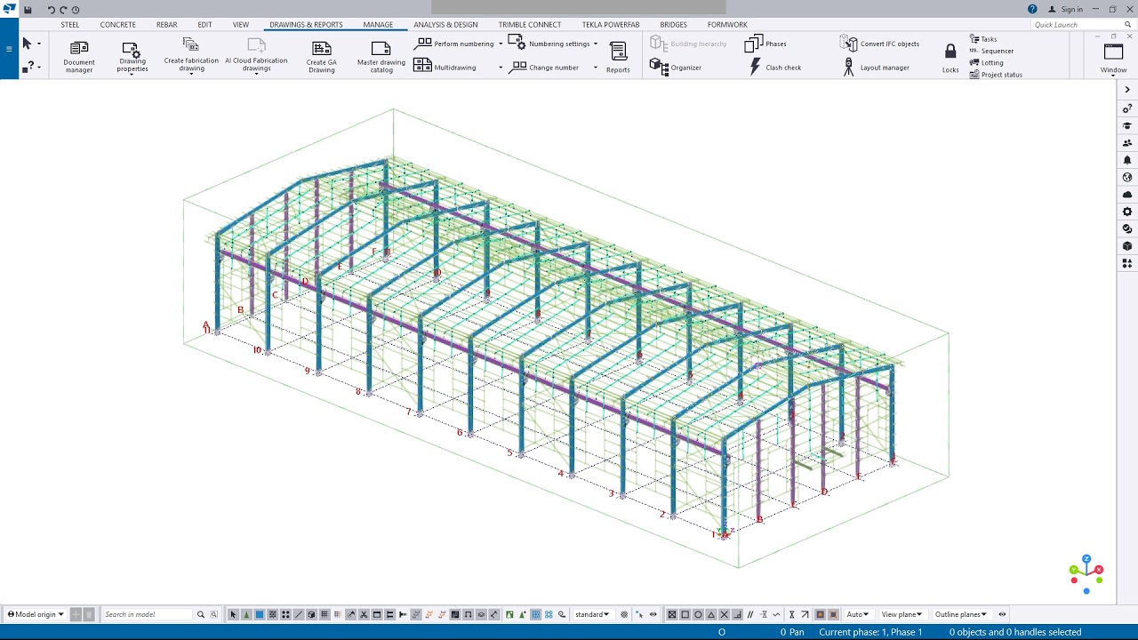 How to create detail view in Tekla Structures #teklastructures #fabrication #shopdrawing #drawing