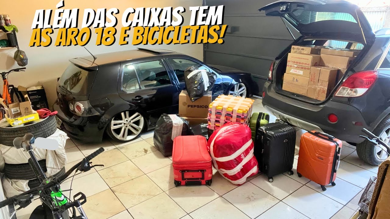 CONSIGO LEVAR ISSO TUDO NOS 2 CARROS???