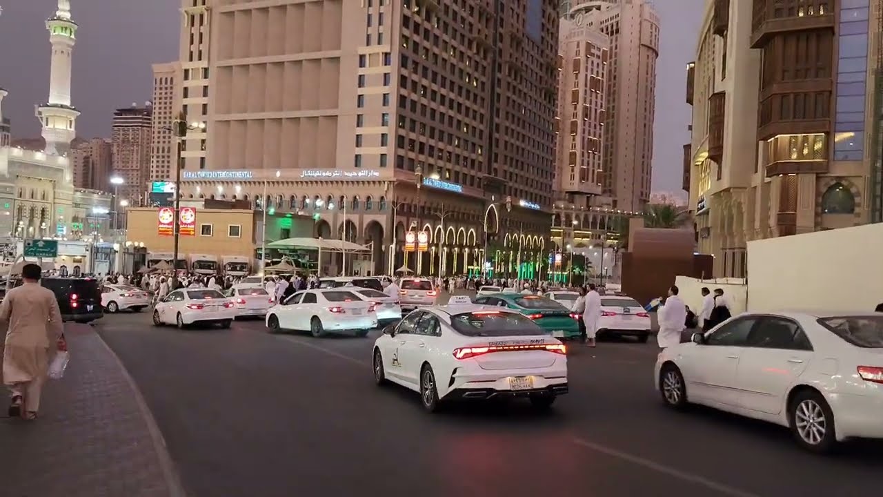 جولة من فندق سفير المسك وطريق إلى المسجد الحرام وشوفوا أجواء خيالية مساء أليوم الأحد شعور جميل