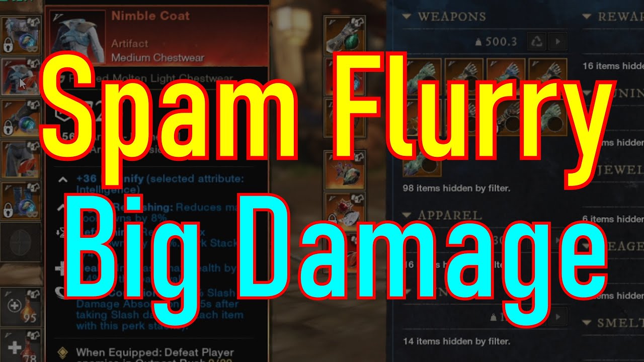 Unstoppable Rapier Build: Spam Flurry for Insane Damage in New World Aeternum!