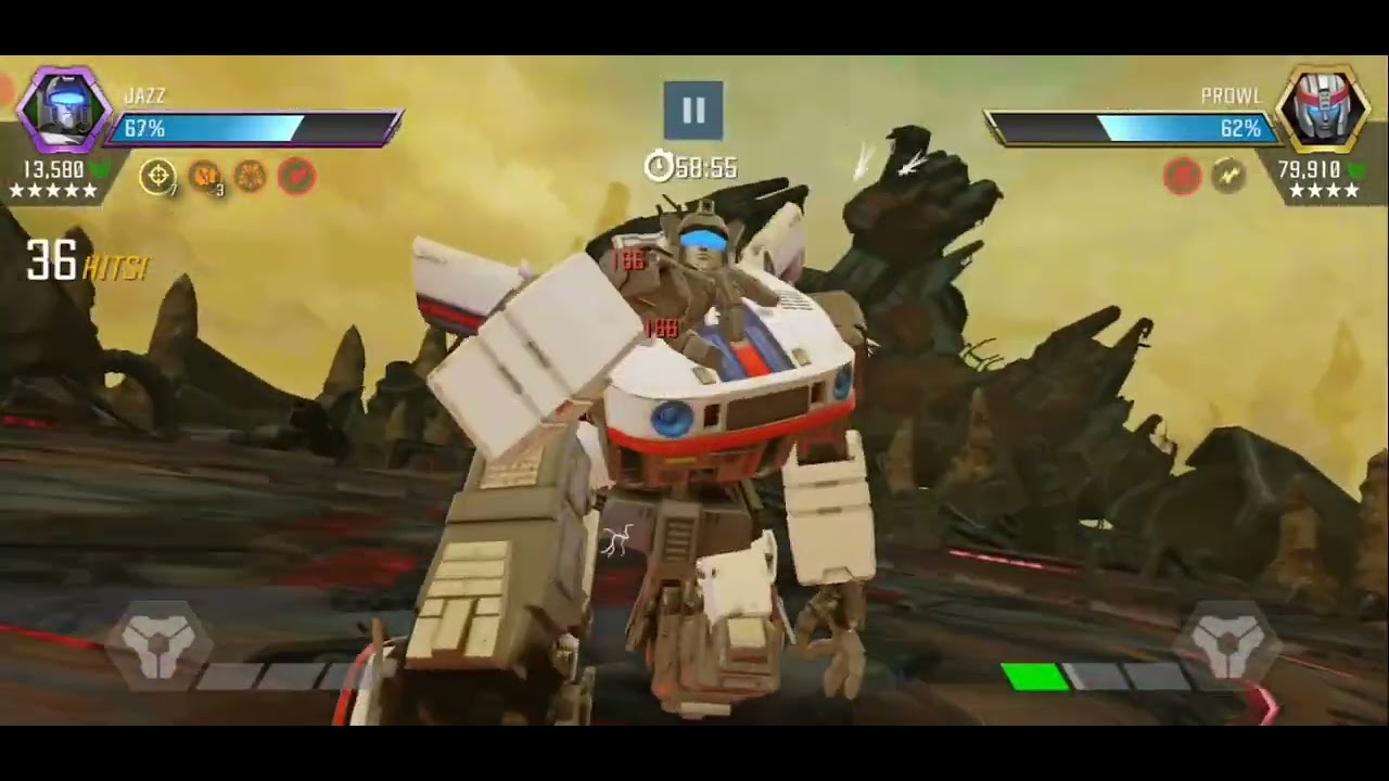 Jazz VS Prowl (AM D100) - Transformers Forged To Fight