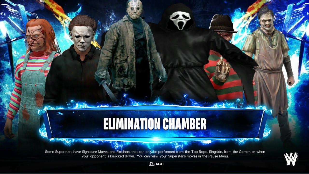 Wwe2k24 : Horror Icons Elimination Chamber Match