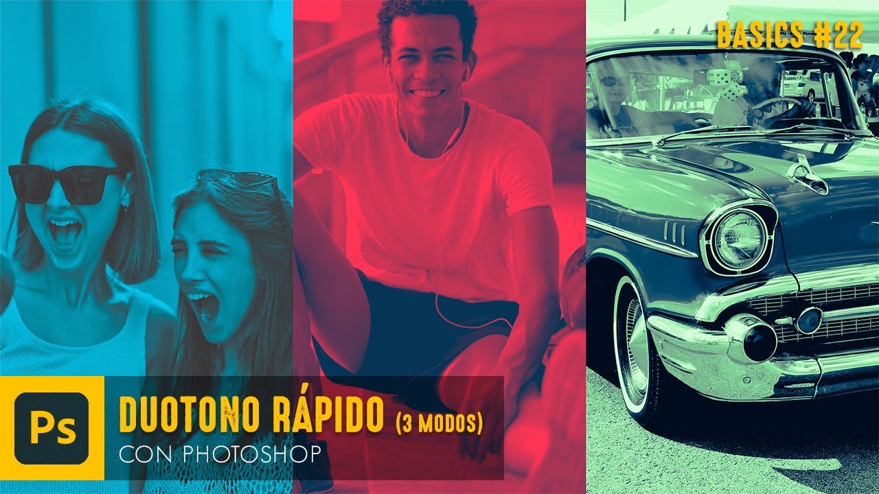 Photoshop Basics #22: Duotono R&aacute;pido (3 modos)