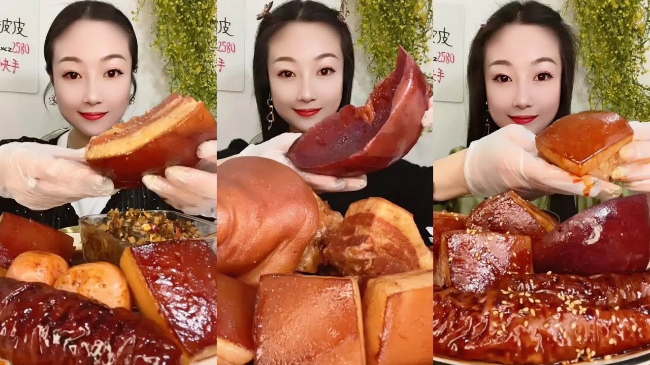 매운삼겹살가족 먹방 | 통수육가정식 먹방 | 리얼가족먹방과통족발먹방 |중국먹방/등갈비/삼겹살조림/돼지고기/김치먹방|매운음식집밥 먹방 | 소리좋은 음식 가족 세상에서 가장 맛있는