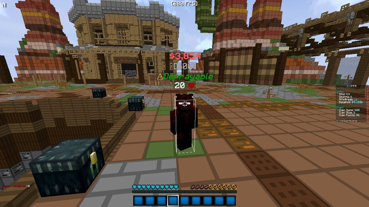 Playing kitpvp on x-network - !ip !pack !pack !autoclicker