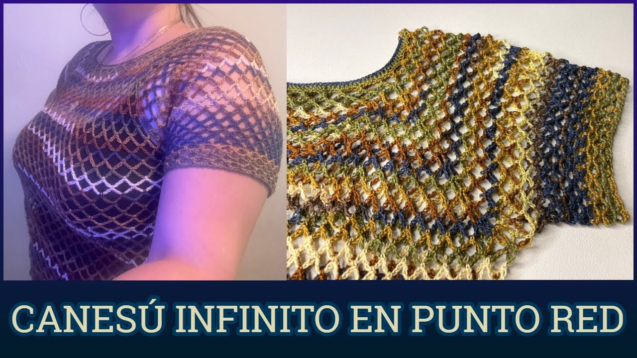 CONOCES TEJER CANESÚ CON PUNTO RED INFINITO? ♾️ BLUSA CANESÚ 