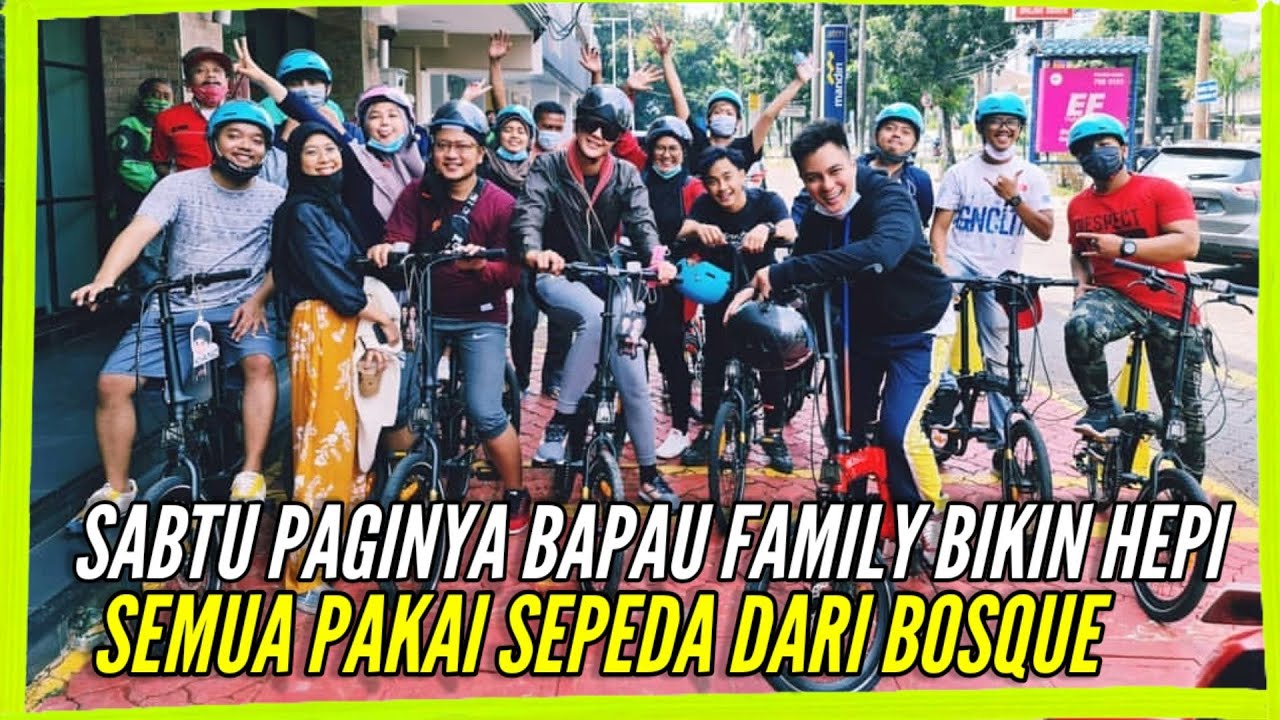 BAIM PAULA SEPEDAAN BERSAMA BAPAU FAMILY DEMI ANTAR NIKITA KE KFC PONDOK INDAH