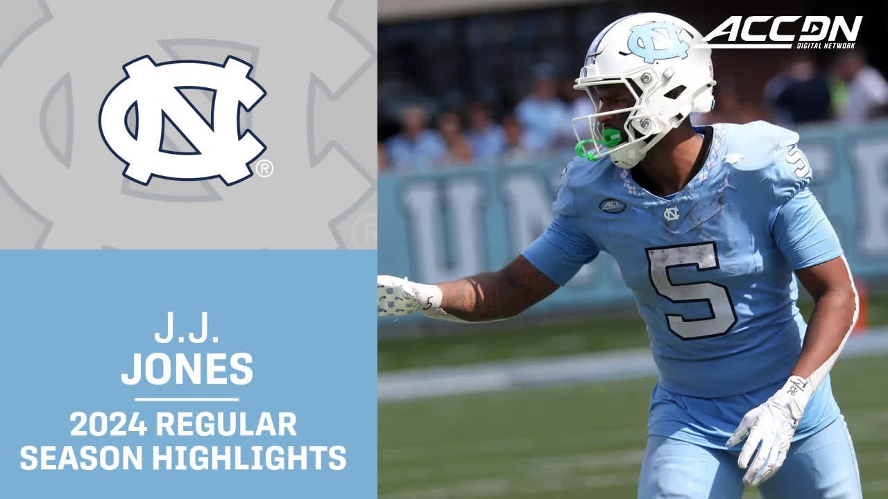 J.J. Jones 2024 Regular Season Highlights | UNC Wide Receiver