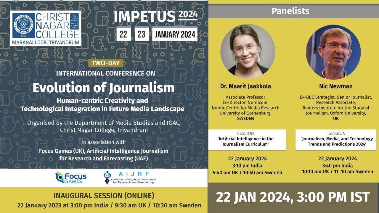International Conference on the Evolution of Journalism | Day 1