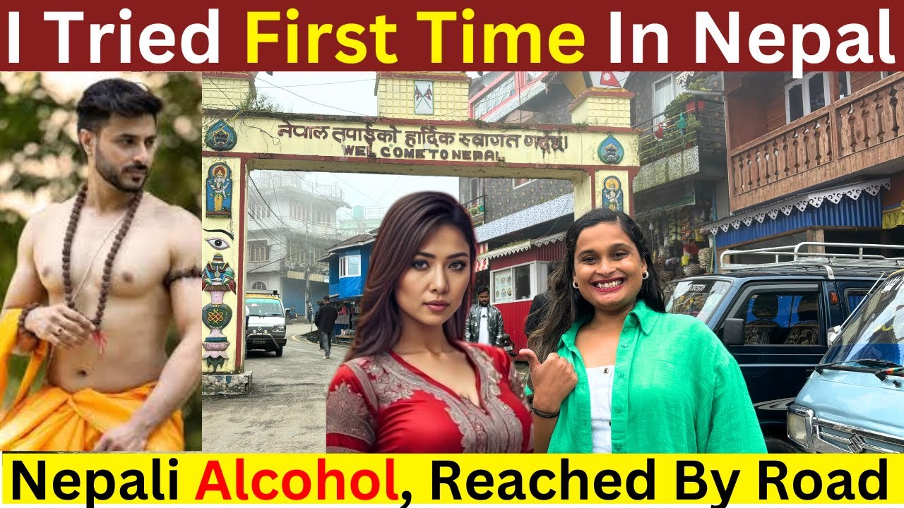 नेपालमा स्वागत छ | Indian Girl In Nepal Exploring Market Ganjha Made Things and Cosmetic & Eating
