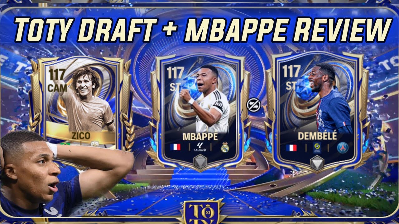 Набор TOTY DRAFT, набор Мбаппе + игрок с максимальным рейтингом TOTY. Обзор игрового процесса с М...