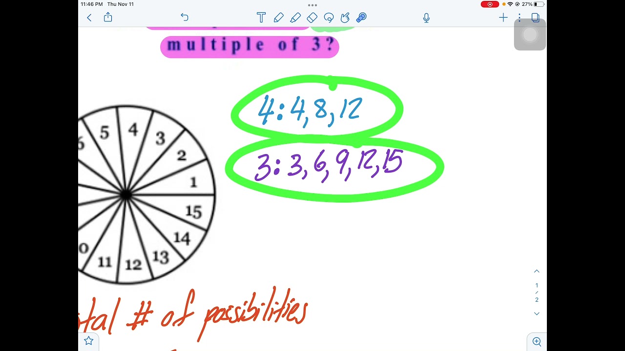 Probability: Spinner And/Or VIDEO LESSON