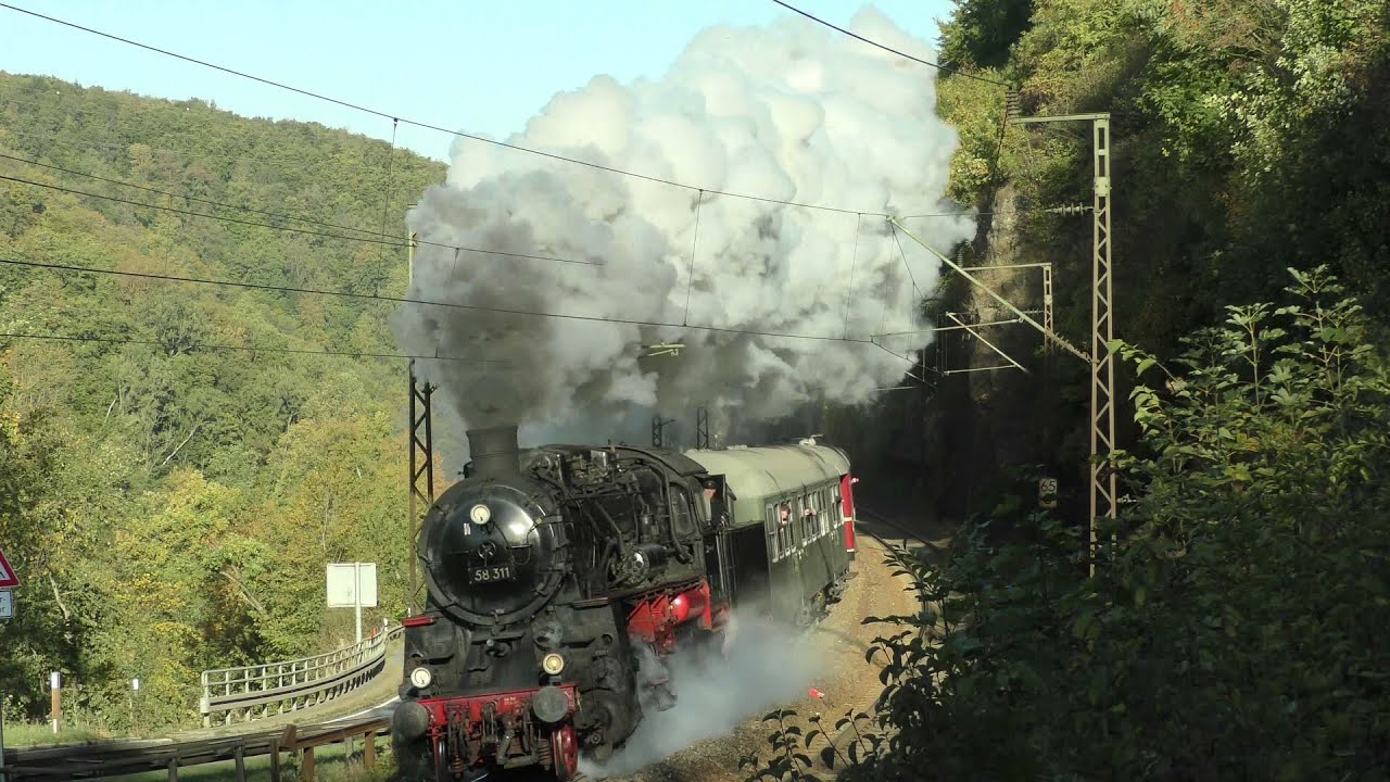 Dampfloks auf der Geislinger Steige | Mit Volldampf gegen den Berg (HD)