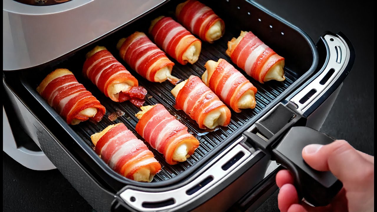 Just mix 3 Eggs and Bacon – Dieses Air Fryer Rezept ist ein Hit & in nur 10 Minuten fertig!