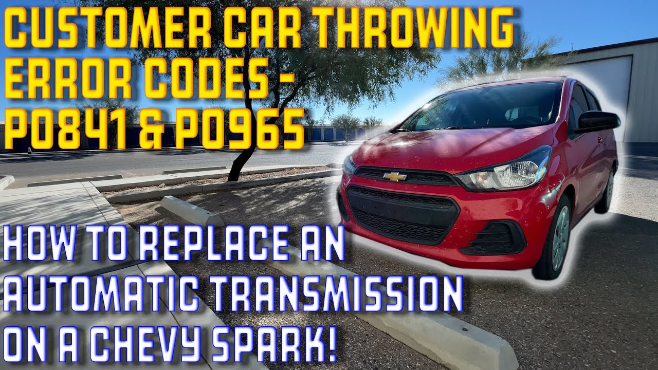 How to Replace an Automatic Transmission on a Chevy Spark!