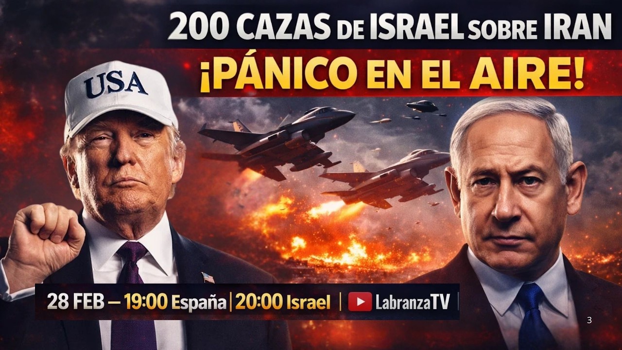 NOTICIA URGENTE | 200 CAZAS DE ISRAEL SOBRE IRAN | PANICO EN EL AIRE | #iran #jamenei   @LabranzaTV