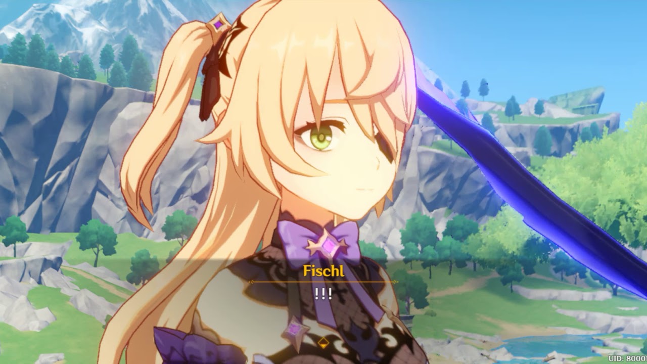 Fischl accidentally speaks normally towards Aether