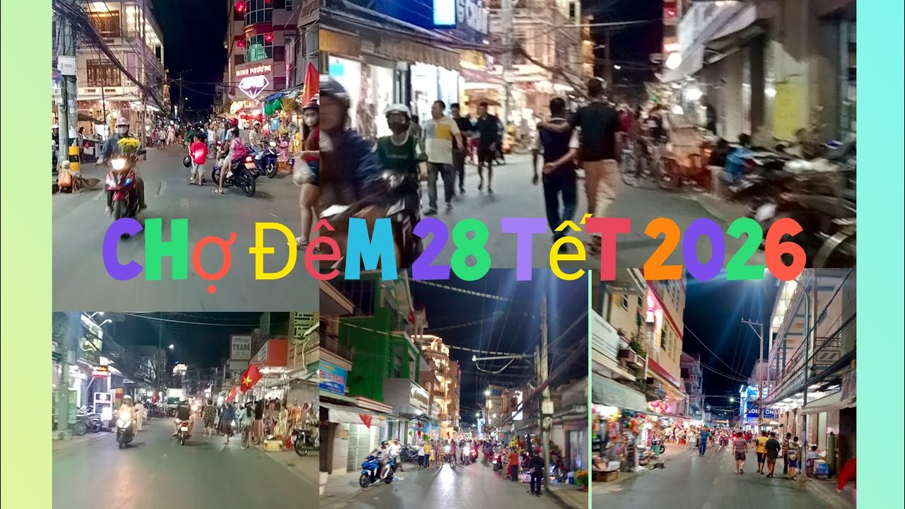Chợ Đêm 28 Tết 2026 Rất Nhộn Nhịp Chợ Lịch Hội Thượng!