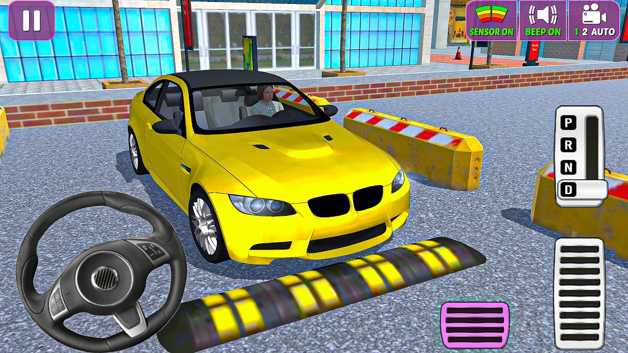 Realistic Car Parking-school 3D: Girl Parking speed breaker multi-level game - car android gameplay