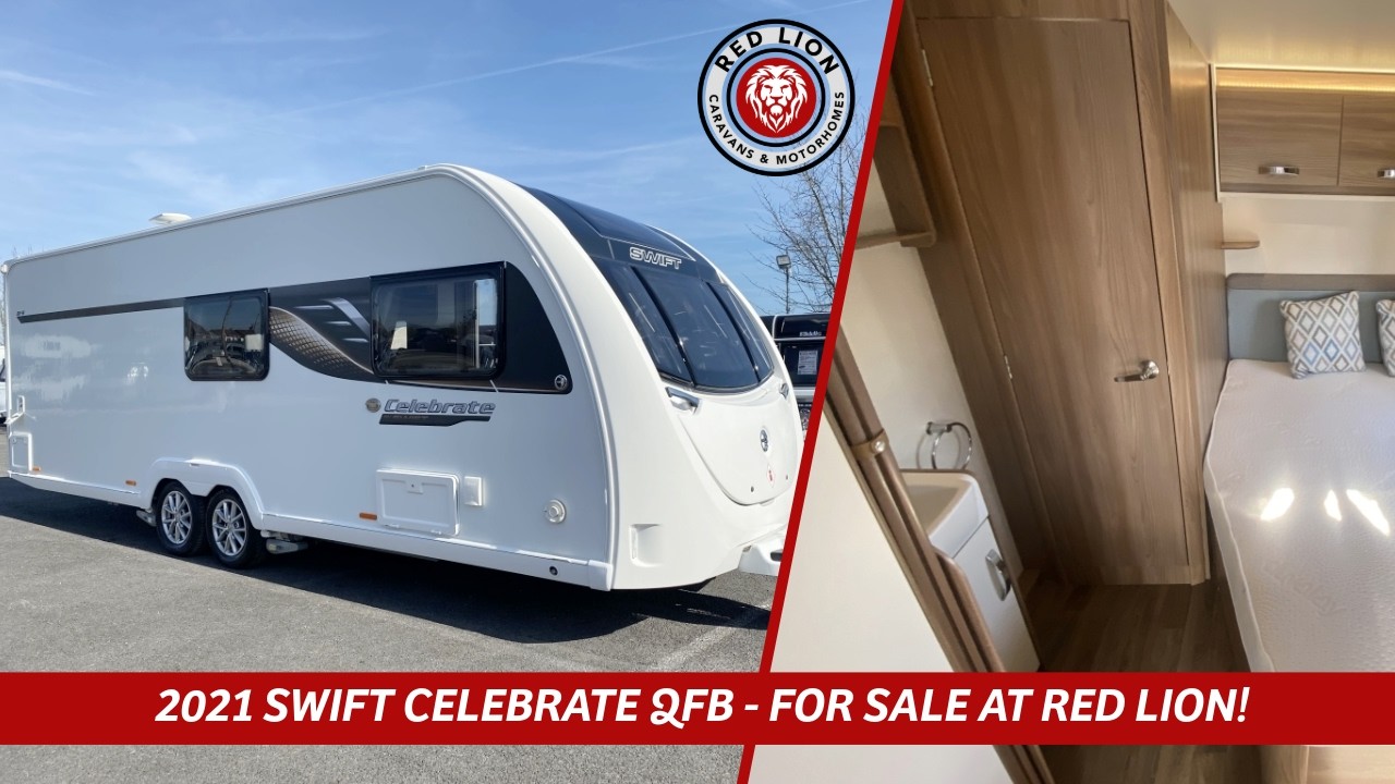 2021 SWIFT CELEBRATE QFB LUXURY CARAVAN TOUR - FOR SALE AT RED LION 