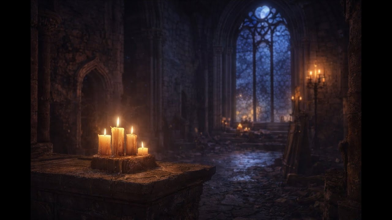 Ancient Abbey at Nightfall | Deep Medieval Focus Music