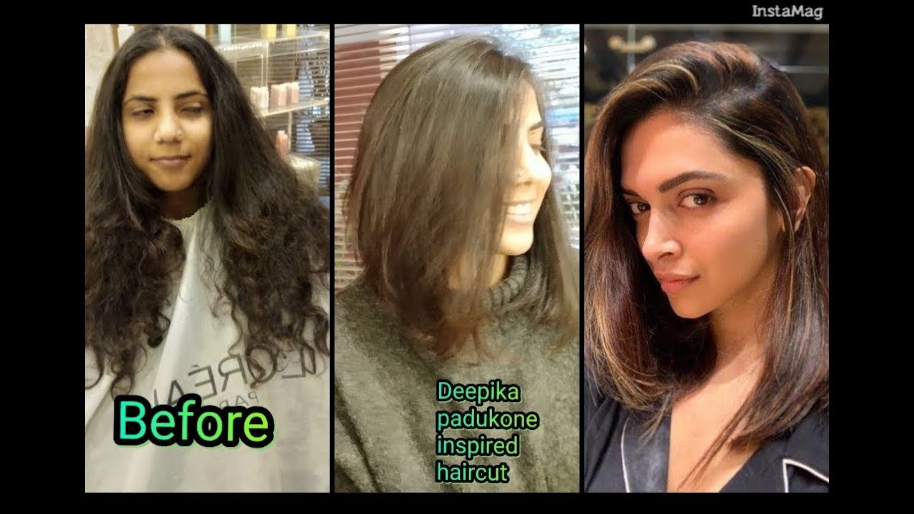 Deepika padukone inspired haircut / long to short haircut / lob haircut / long Bob / expert Shyama's
