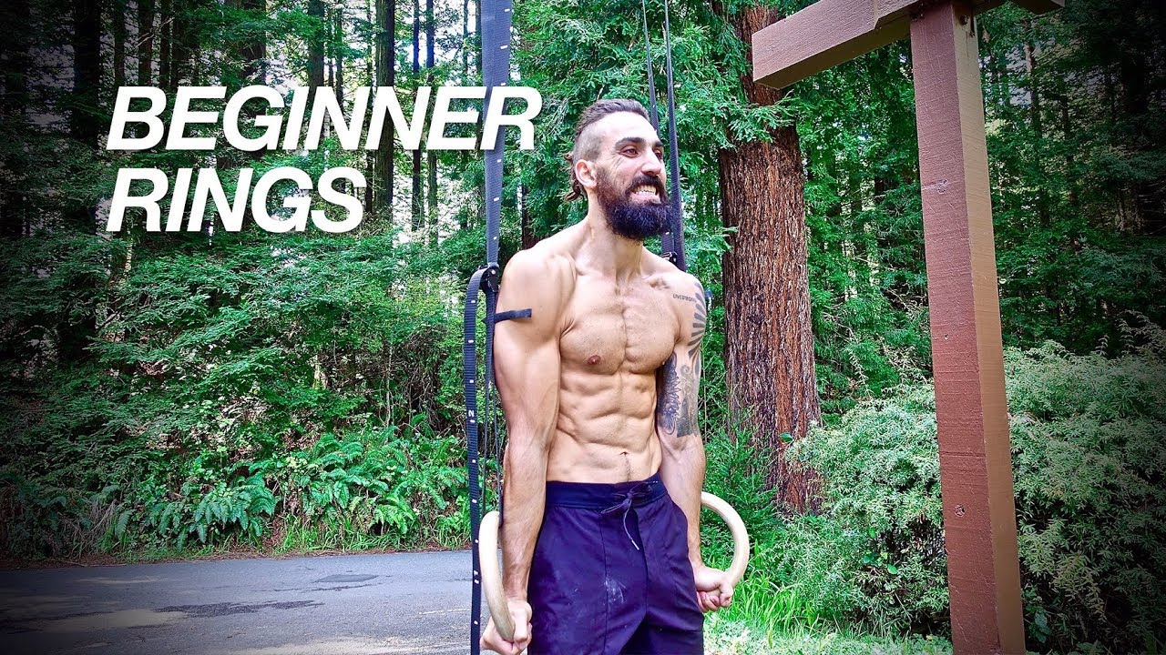 Rings Workout Beginner Level for Building Strength and Mass