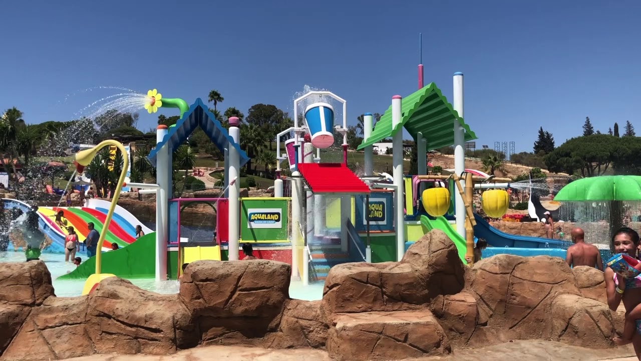 AQUALAND BAHIA DE CADIZ, a waterpark at the Bay Cadiz, in El Puerto de Santa María (Cádiz), Spain.
