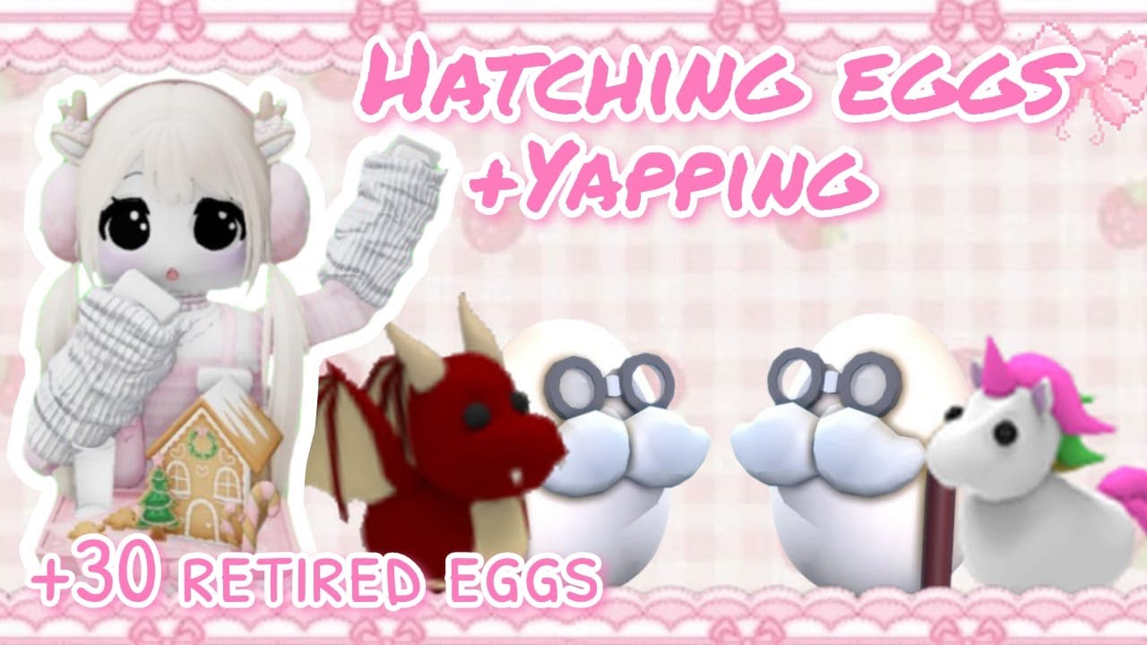 ₊˚⊹ ᰔ Hatching 30 retired eggs | #adoptme ₊˚⊹ ᰔ