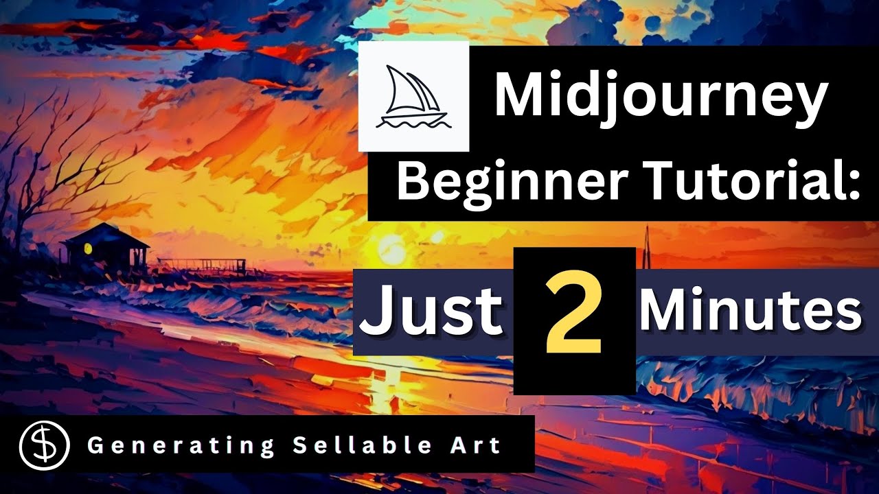 2 MINUTE: Beginner Tutorial on Midjourney [From Scratch]