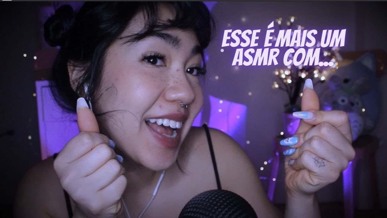 ASMR | REPETINDO a INTRO do canal (com outros gatilhos: SONS DE MÃO, SUSSURRO, UNHA)
