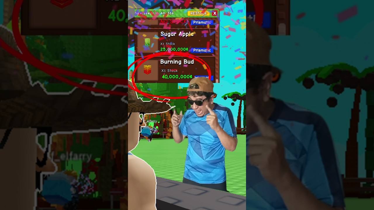 it's So Hard to Get Burning Bud Seeds in Grow a Garden #roblox #growagarden #growagardenroblox