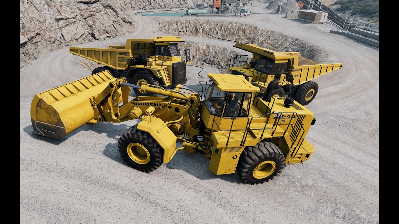 Front End Loader and Dump Truck BeamNG.Drive
