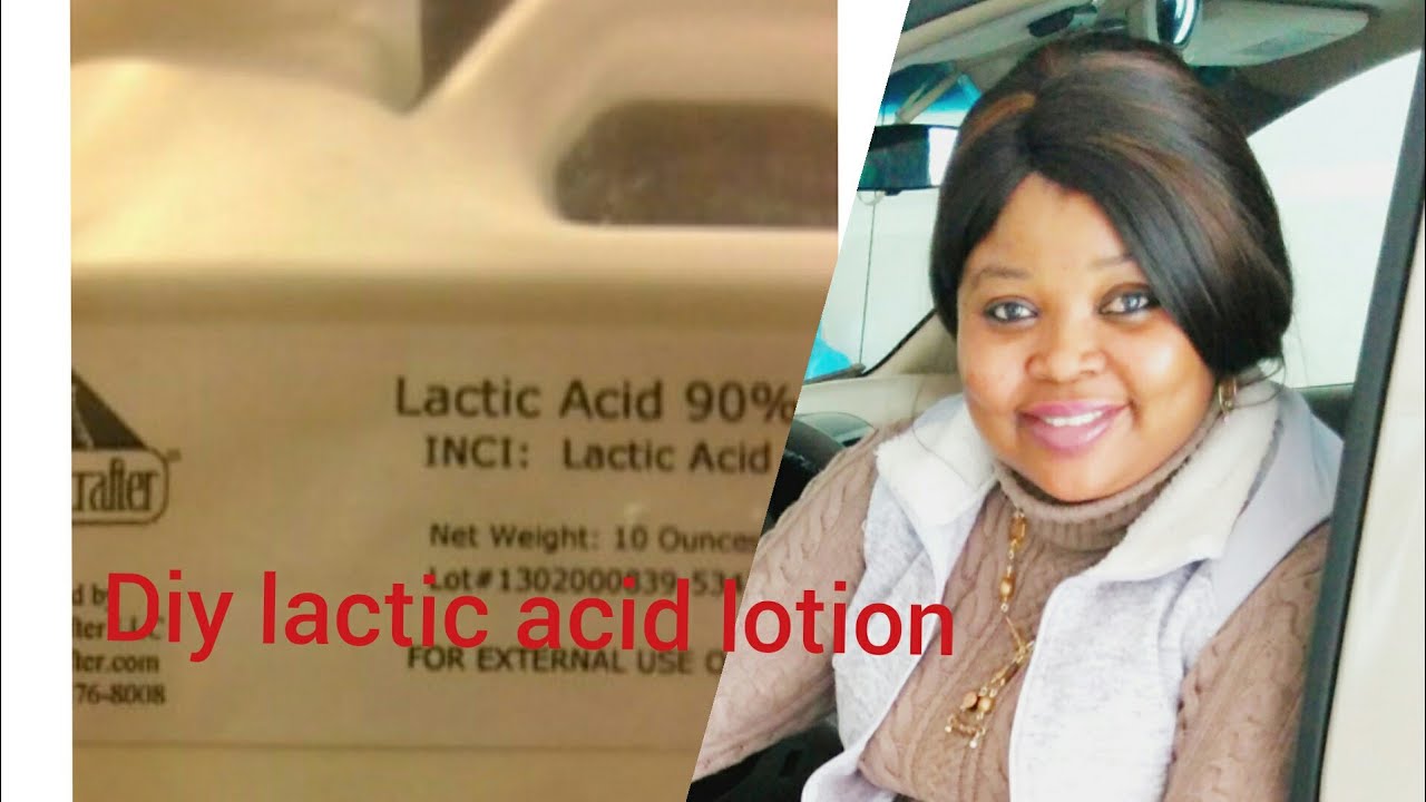 HOW TO MAKE EXFOLIATING LACTIC ACID LOTION